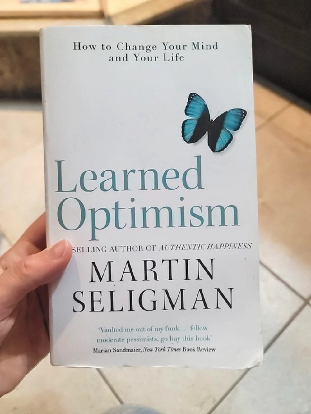 Martin Seligman Learned Optimism Book Paperback
